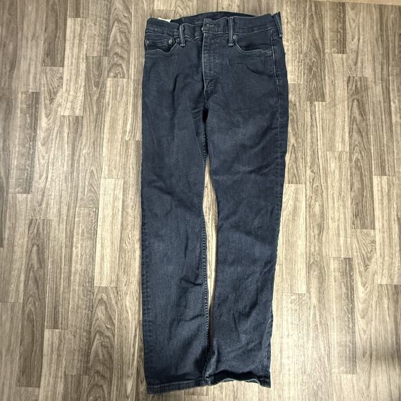 Levi’s 513 Slim Straight Jeans W33 L32 Dark Wash Denim USA Made 08513-0706 - Picture 2 of 8